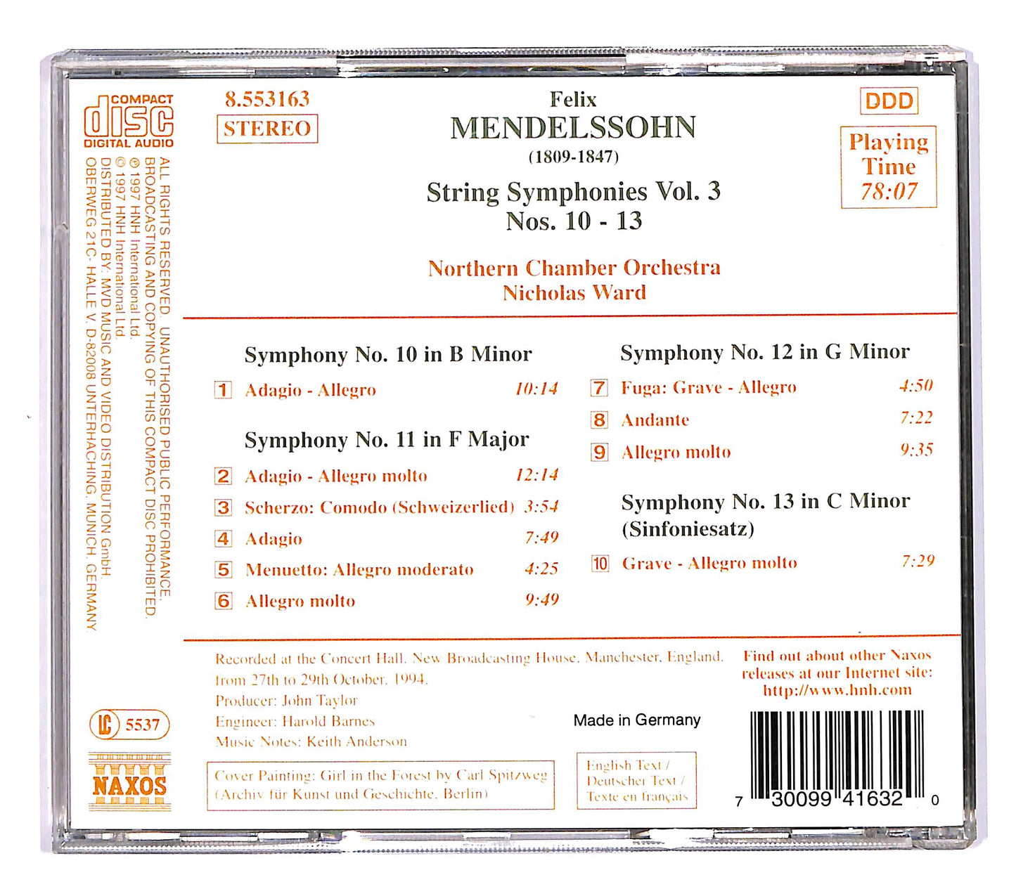 EBOND Mendelssohn - String Symphonies Vol. 3 CD CD058049