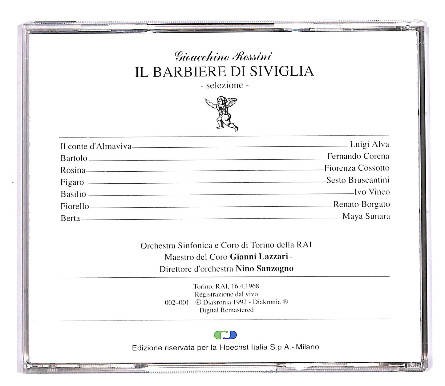 EBOND Gioacchino Rossini - Il Barbiere Di Siviglia CD CD058105