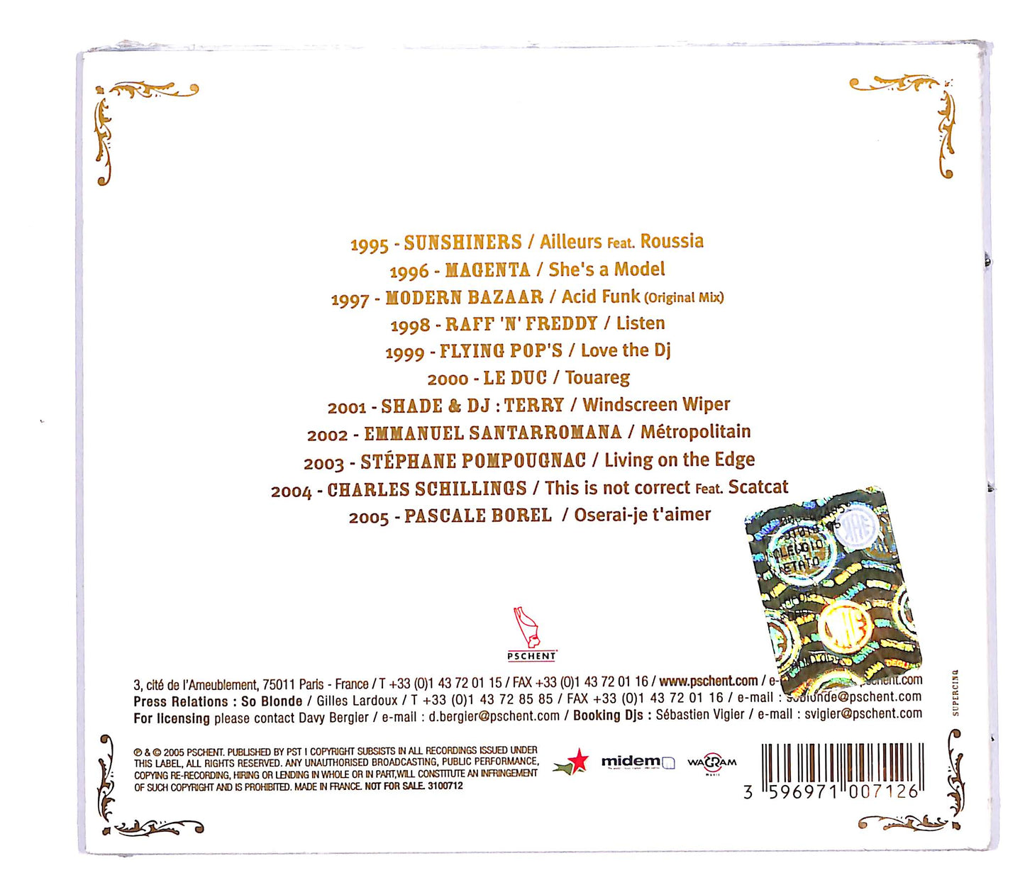 EBOND Various - Pschent 10th Anniversary Sampler 2005 CD CD058109