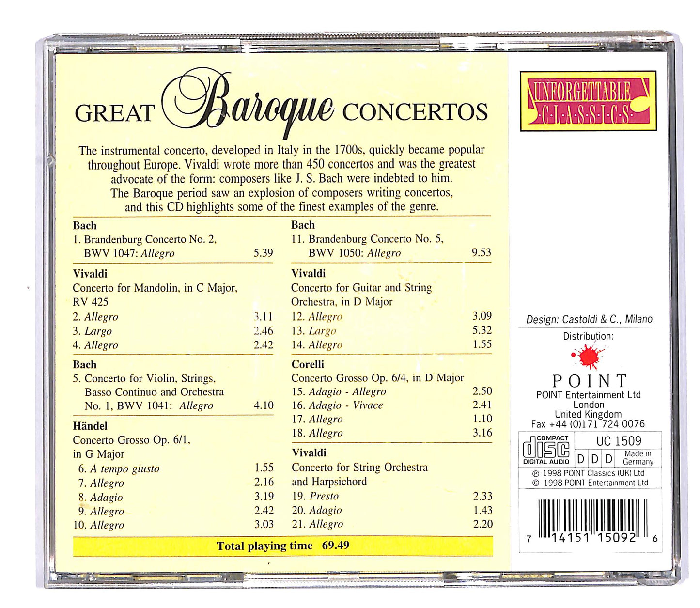 EBOND Various - Great Baroque Concertos CD CD058118