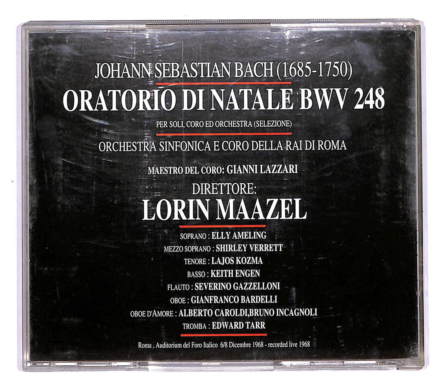 EBOND J.S. Bach - Oratorio di Natale CD CD058143