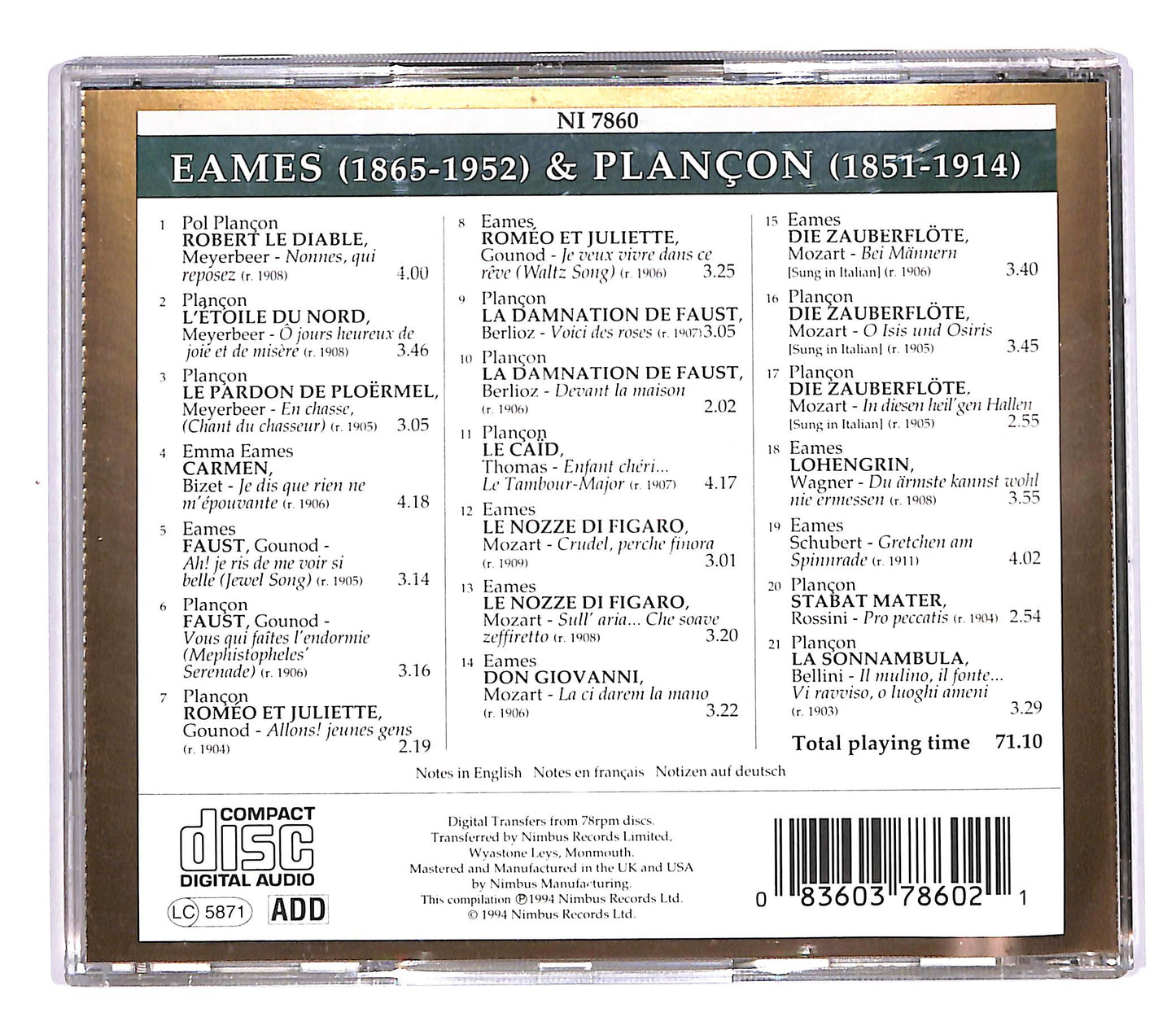 EBOND Various - Eames e Plancon CD CD058216