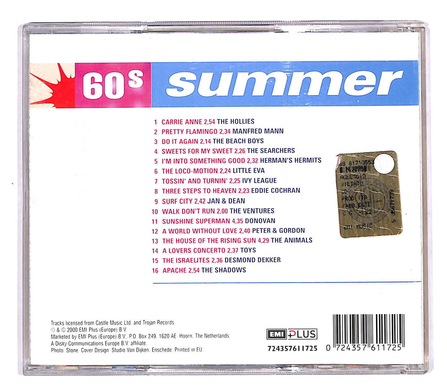 EBOND Various - 60's Summer CD CD058221