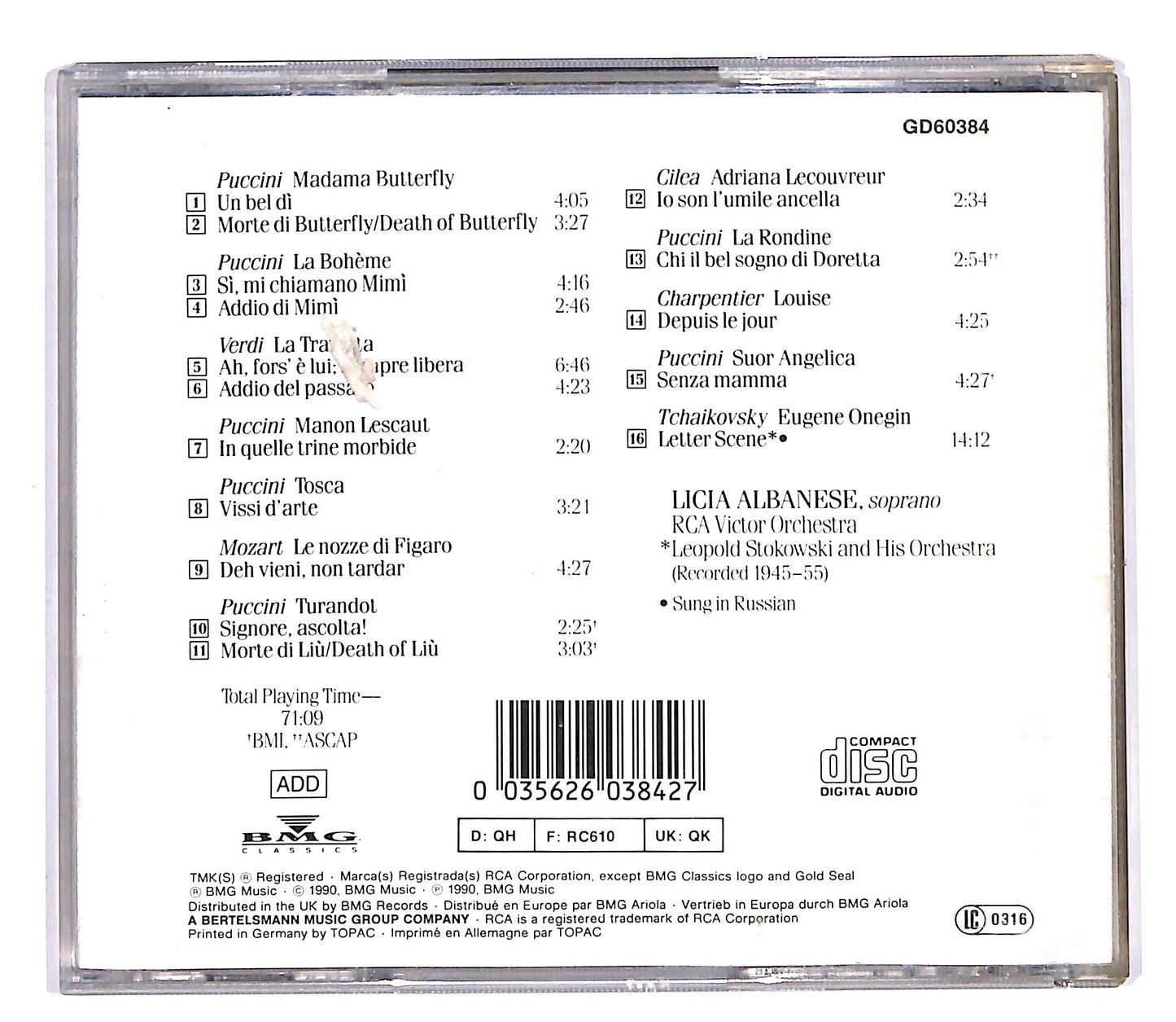 EBOND Licia Albanese - Licia Albanese CD CD058511