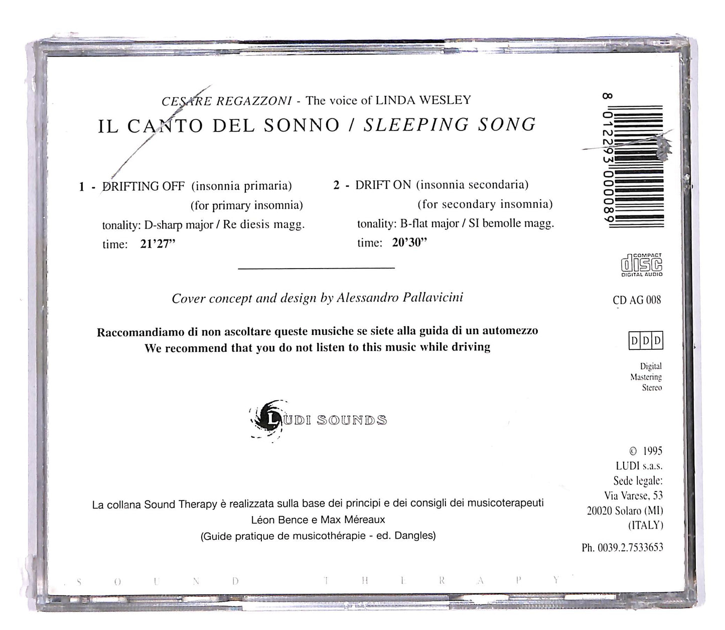EBOND Cesare Regazzoni - Il Canto Del Sonno Sleeping Song CD CD058519