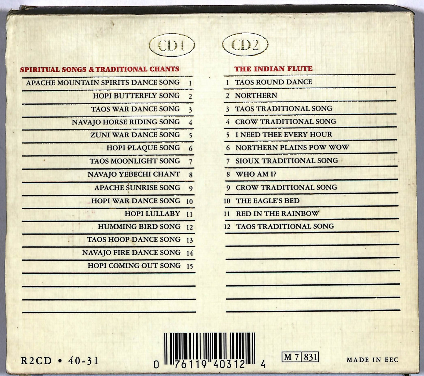 EBOND Various - Spiritual Songs Traditional Chants CD CD058533