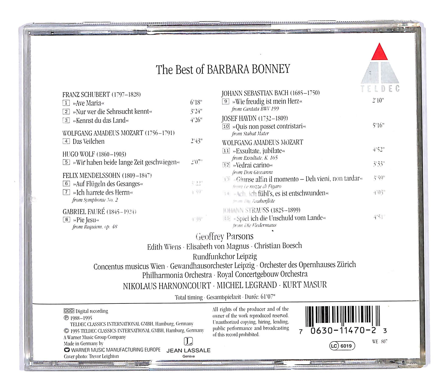 EBOND Barbara Bonney - The Best of Barbara Bonney CD CD058539