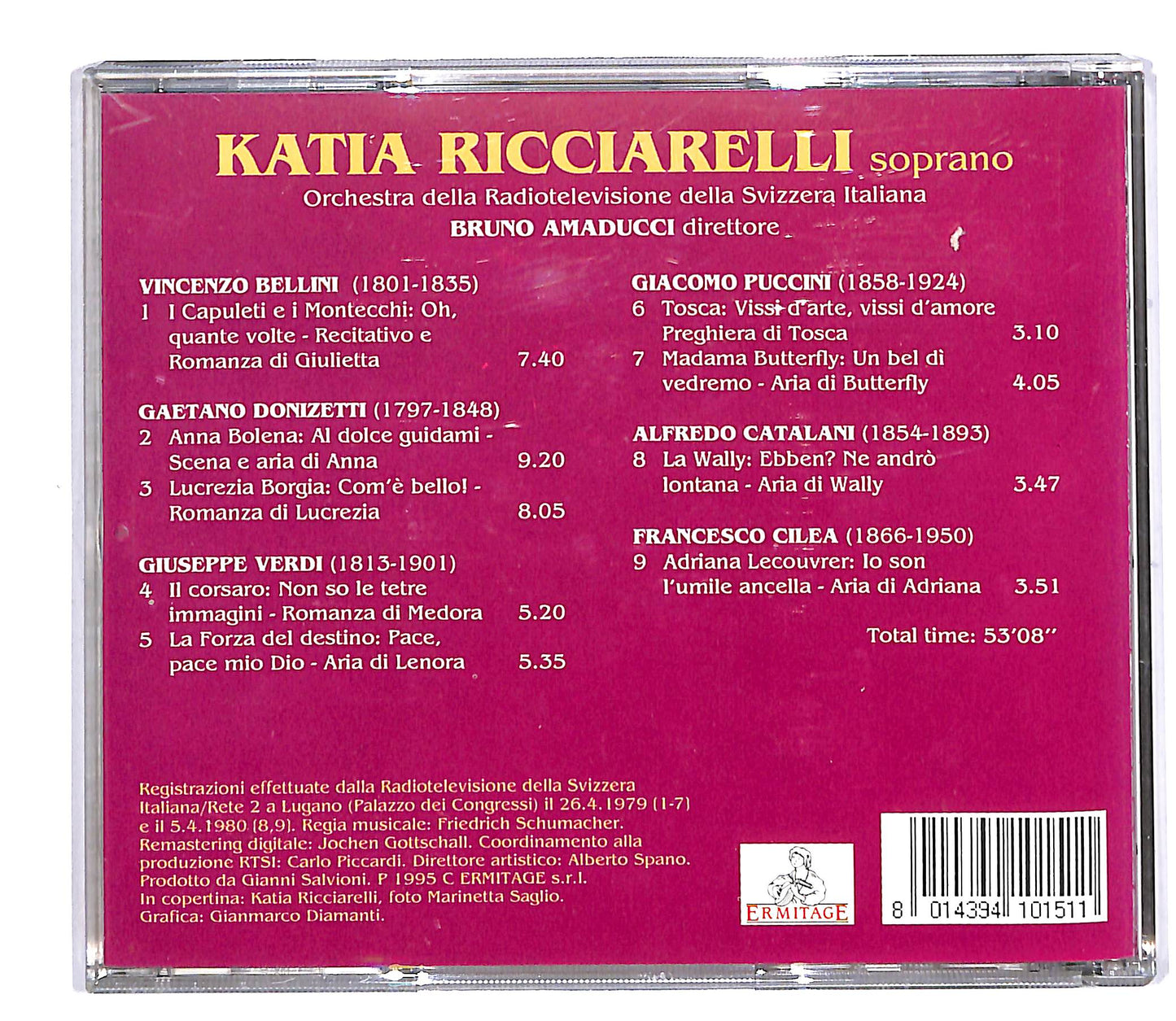 EBOND Katia Ricciarelli - Donizetti bellini verdi - In Recital CD CD058540