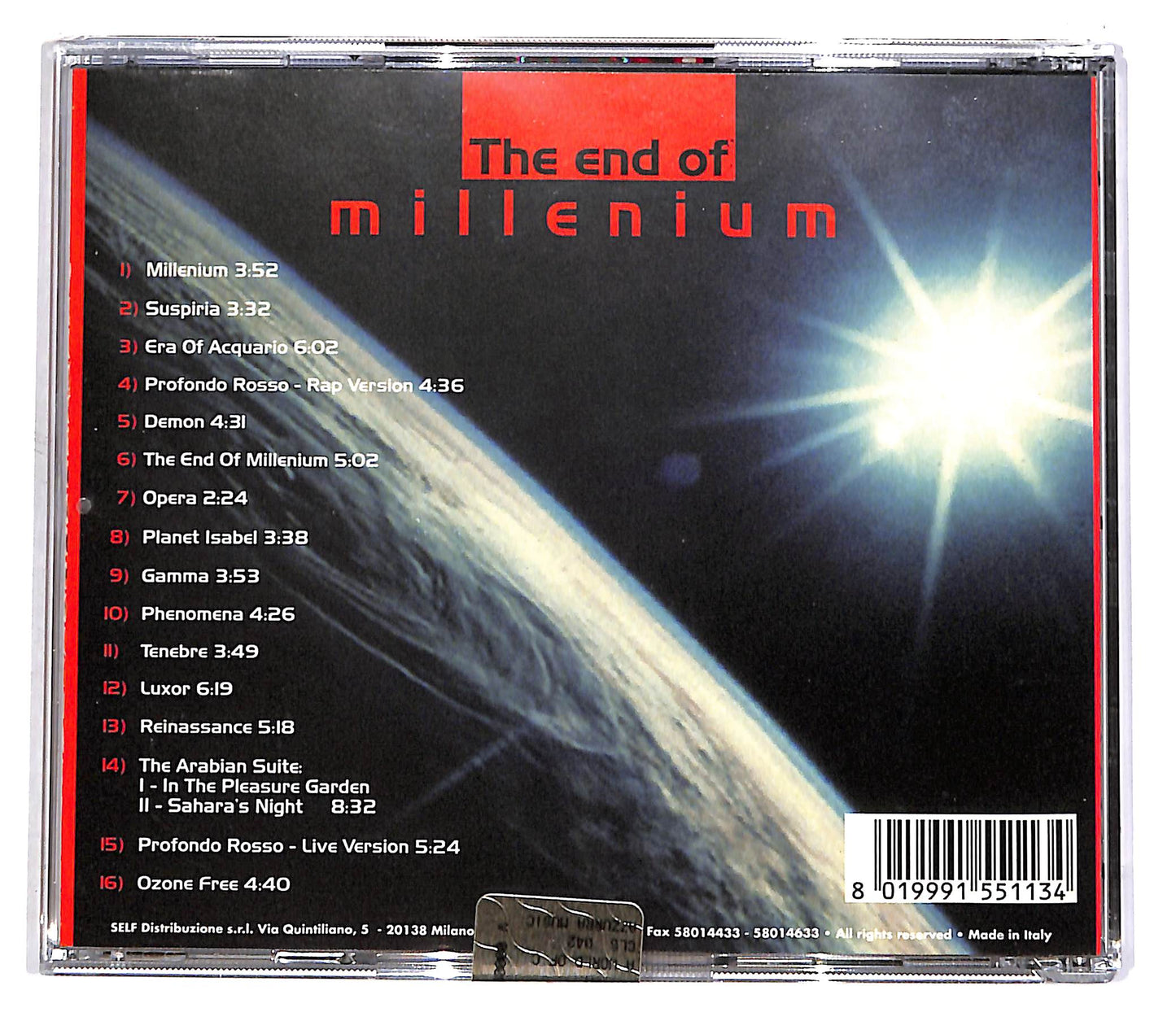 EBOND Claudio Simonetti - The End Of Millenium CD CD058604