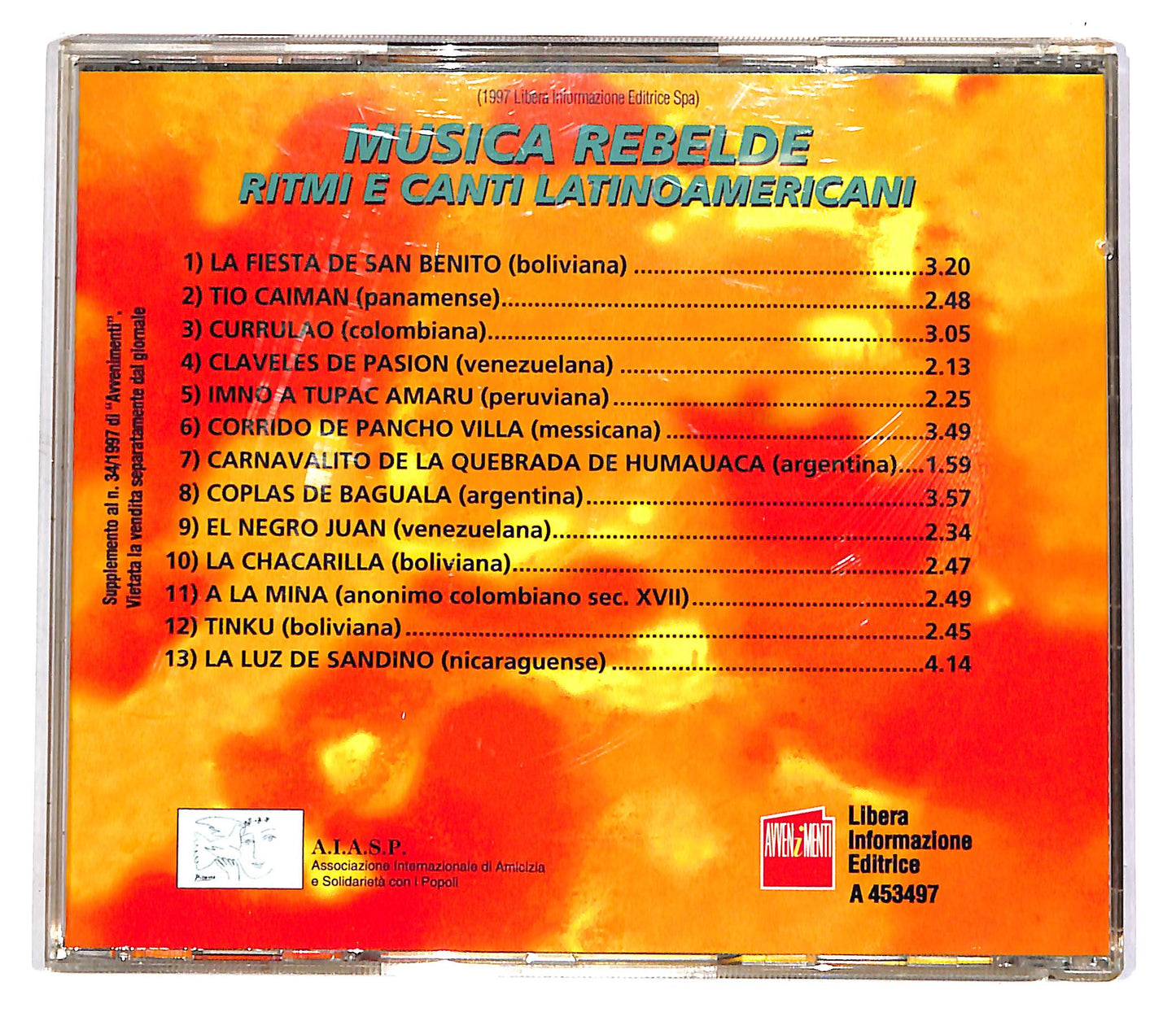EBOND Chiloe - Musica Rebelde - Ritmi E Canti Latinoamericani EDITOR CD CD058611
