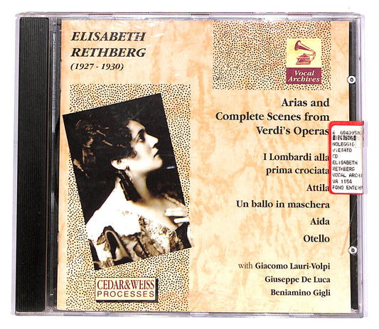 EBOND Elisabeth Rethburg Sings Verdi CD CD058612