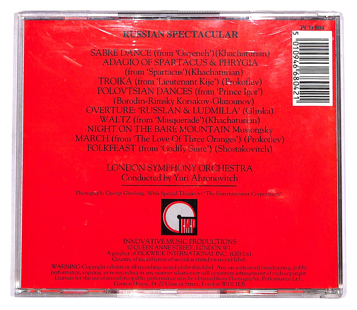 EBOND Russian Spectacular - London Symphony Orchestra CD CD058650