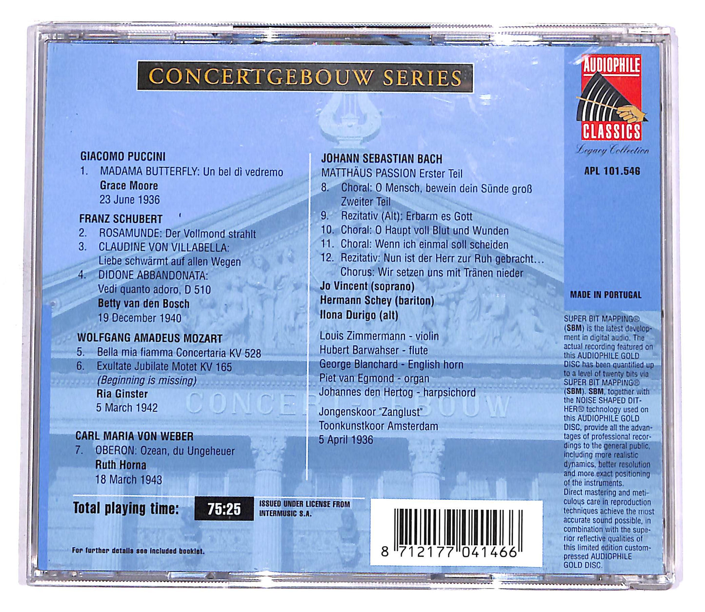 EBOND Willem Mengelberg - Concertgebouw Series CD CD058720