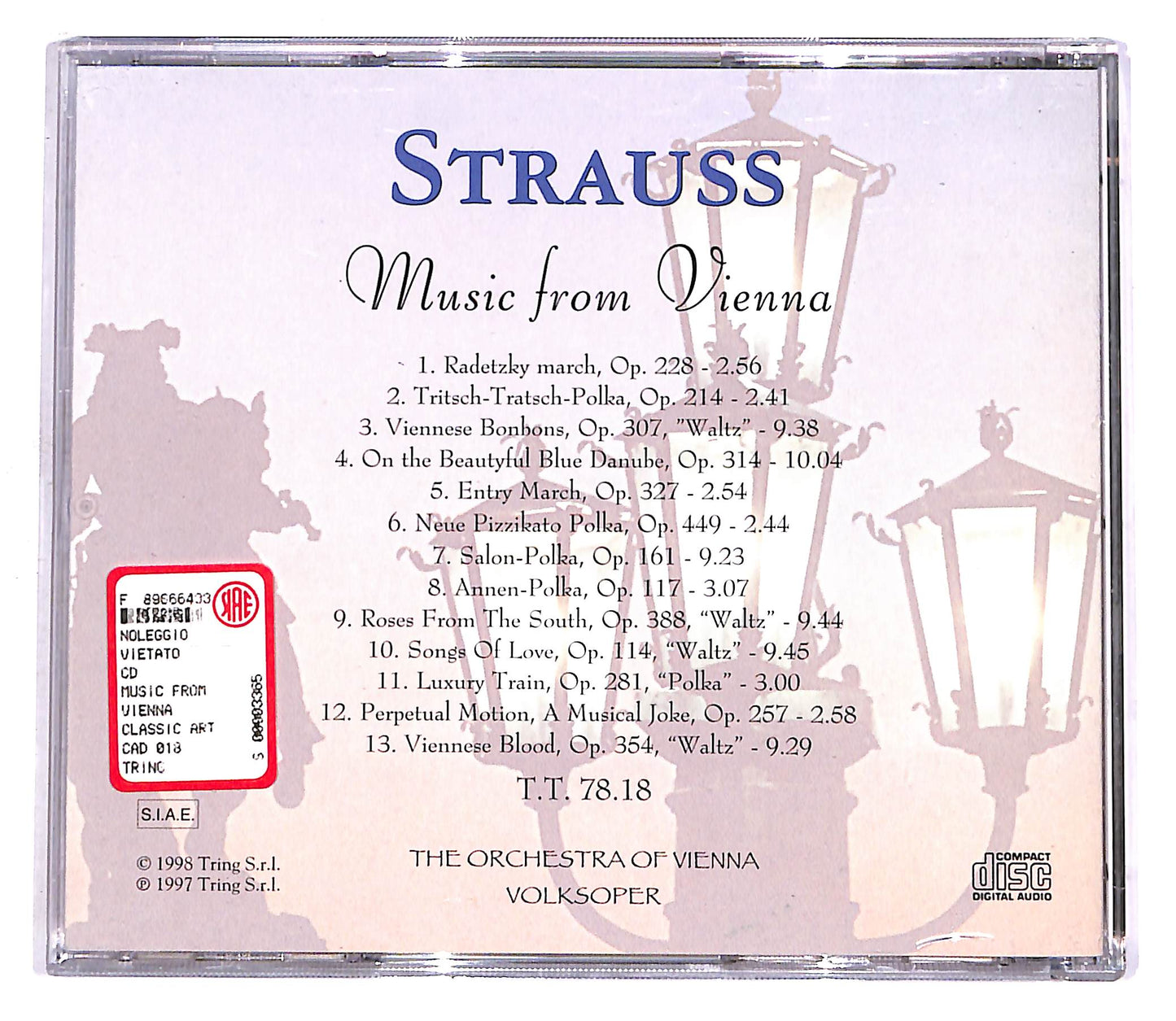 EBOND Strauss - Music From Vienna EDITORIALE CD CD058726