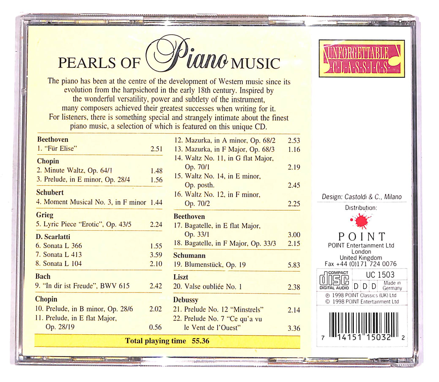 EBOND Various - Pearls Of Piano Music CD CD058812