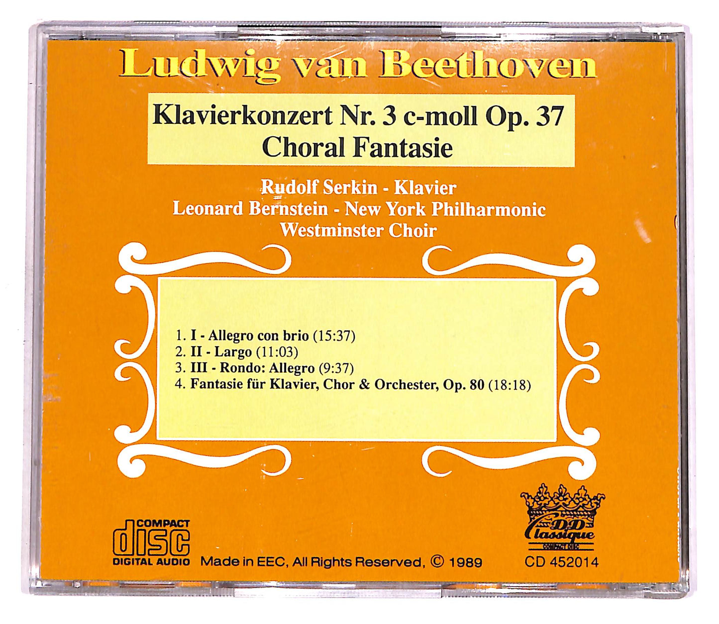 EBOND Ludwig Van Beethoven - Klavierkonzert Nr.3 EDITORIALE CD CD058821