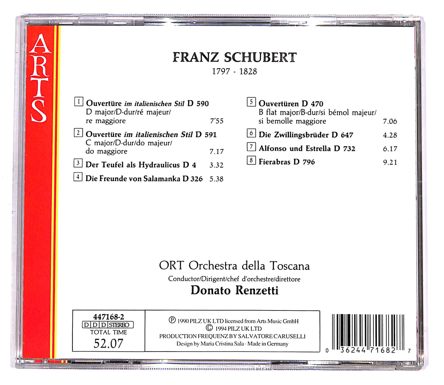 EBOND Schubert - Ouverturen - Ort Orchestra Della Toscana - Renzetti CD CD058833