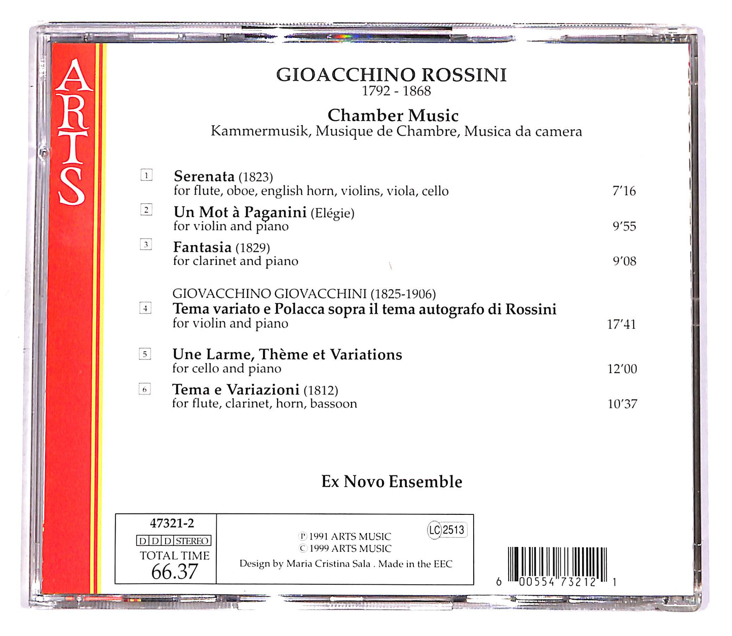EBOND Rossini - Chamber Music - Ex Novo Ensemble CD CD058835