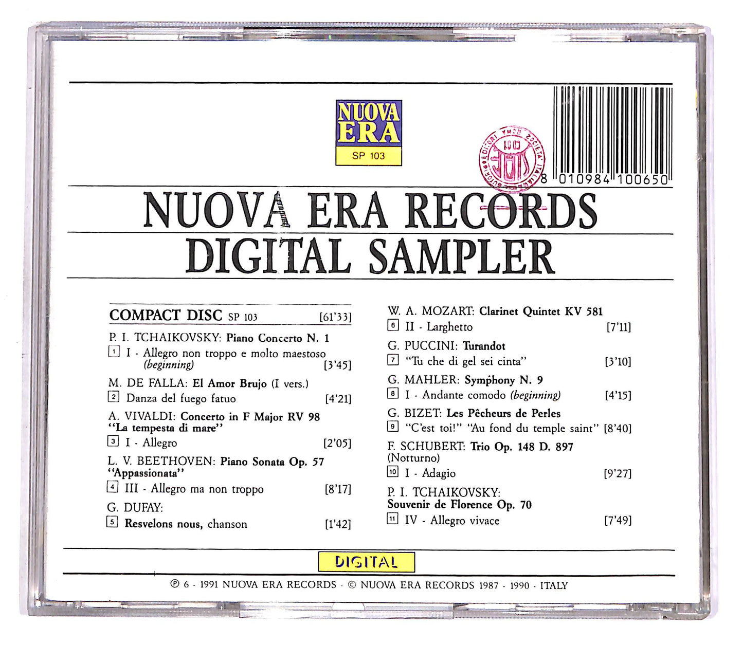 EBOND Various - Nuova Era Records - Digital Sampler CD CD058955