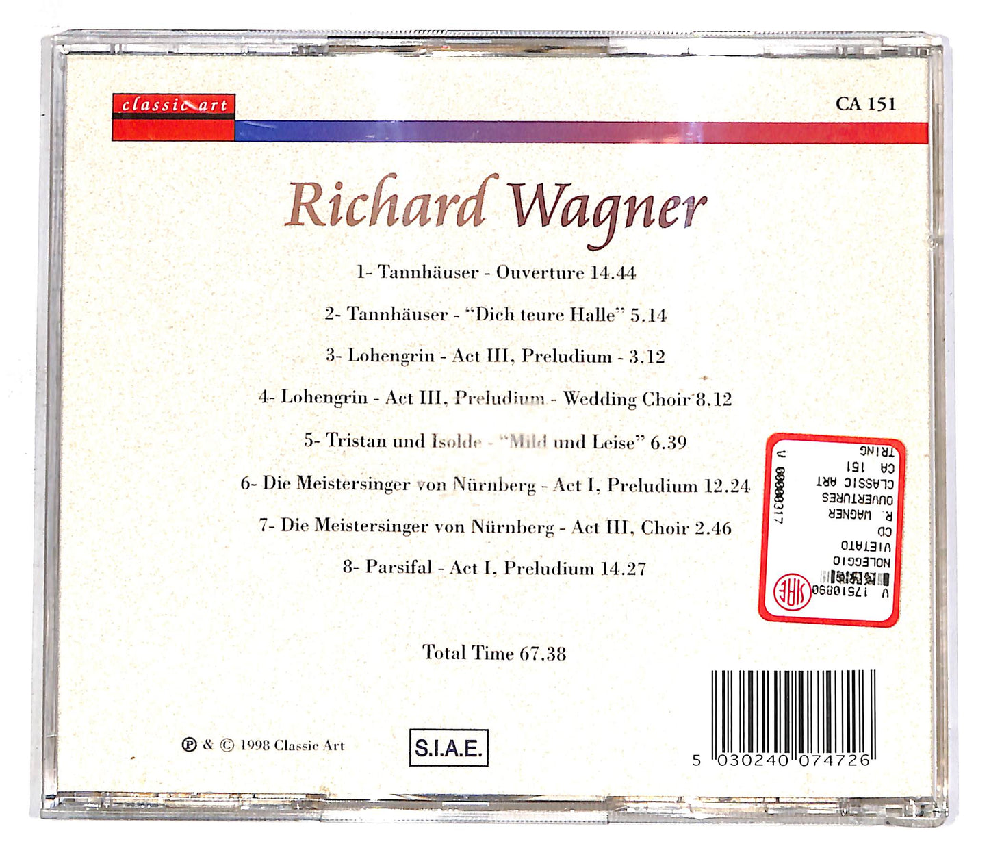 EBOND Richard Wagner - Ouverures CD CD059011