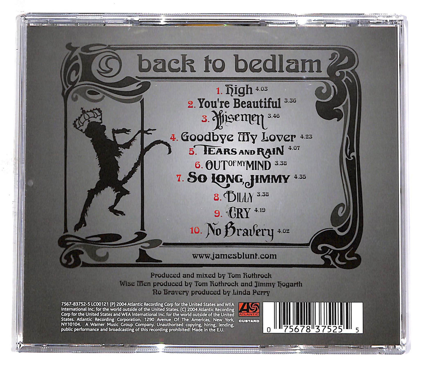 EBOND James Blunt - Back To Bedlam CD CD059026