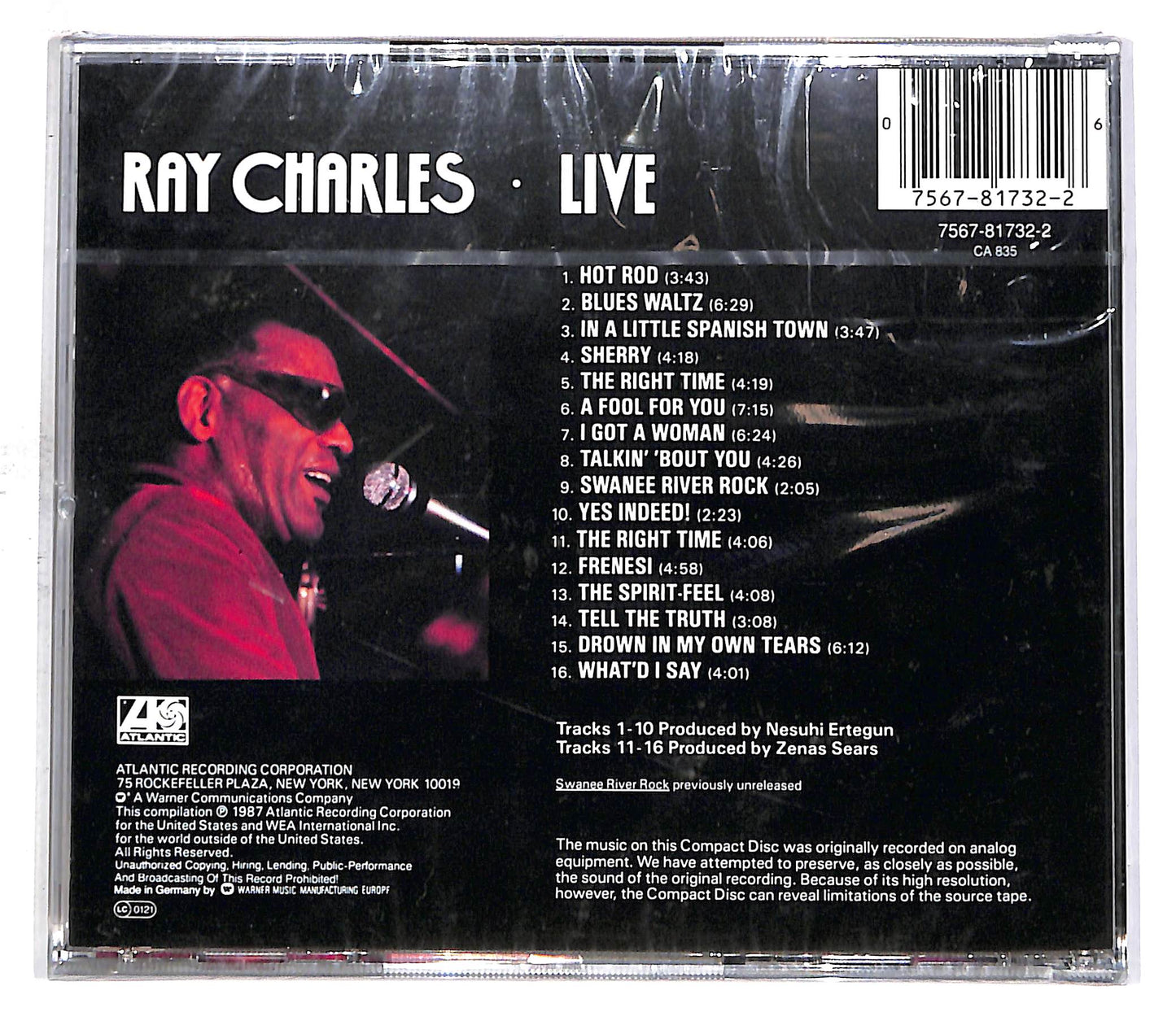 EBOND Ray Charles - Live CD CD059047