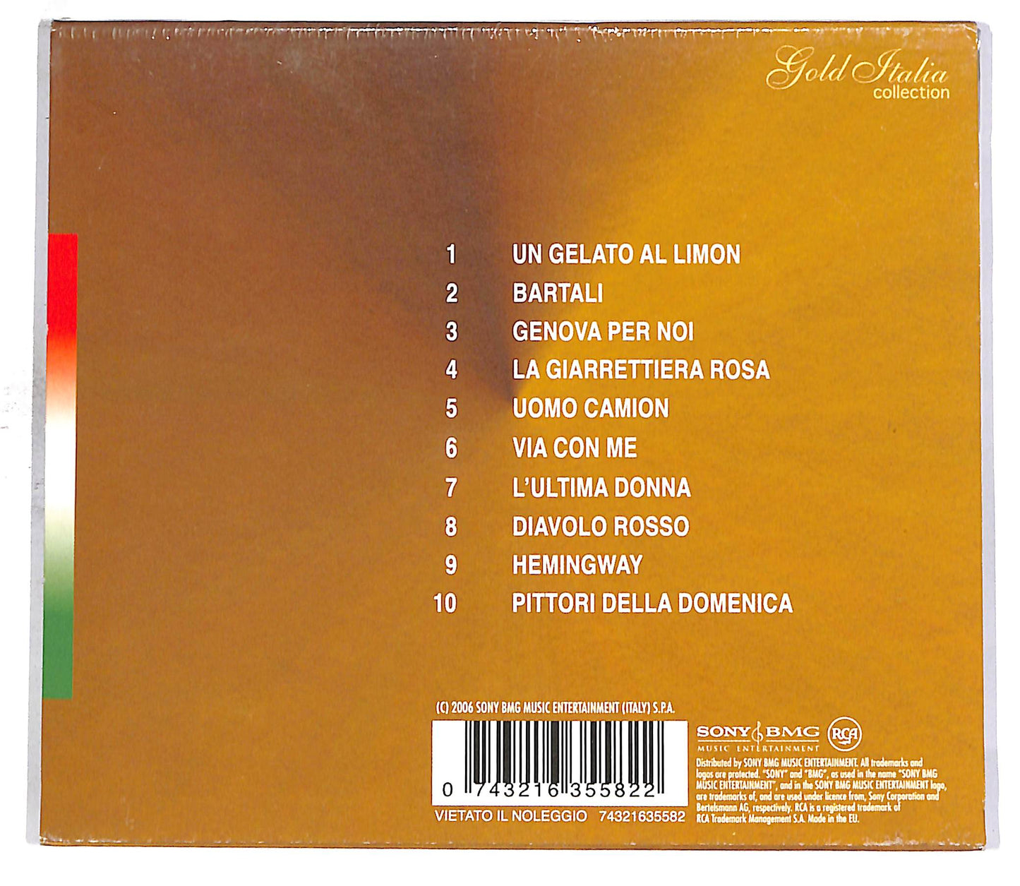 EBOND Paolo Conte - Gold Italiano Collection CD CD059051