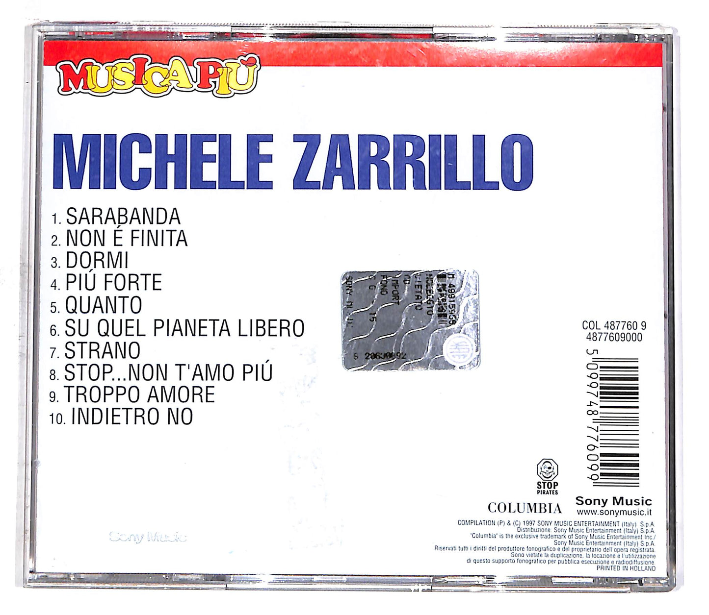 EBOND Michele Zarrillo - Michele Zarrillo CD CD059109