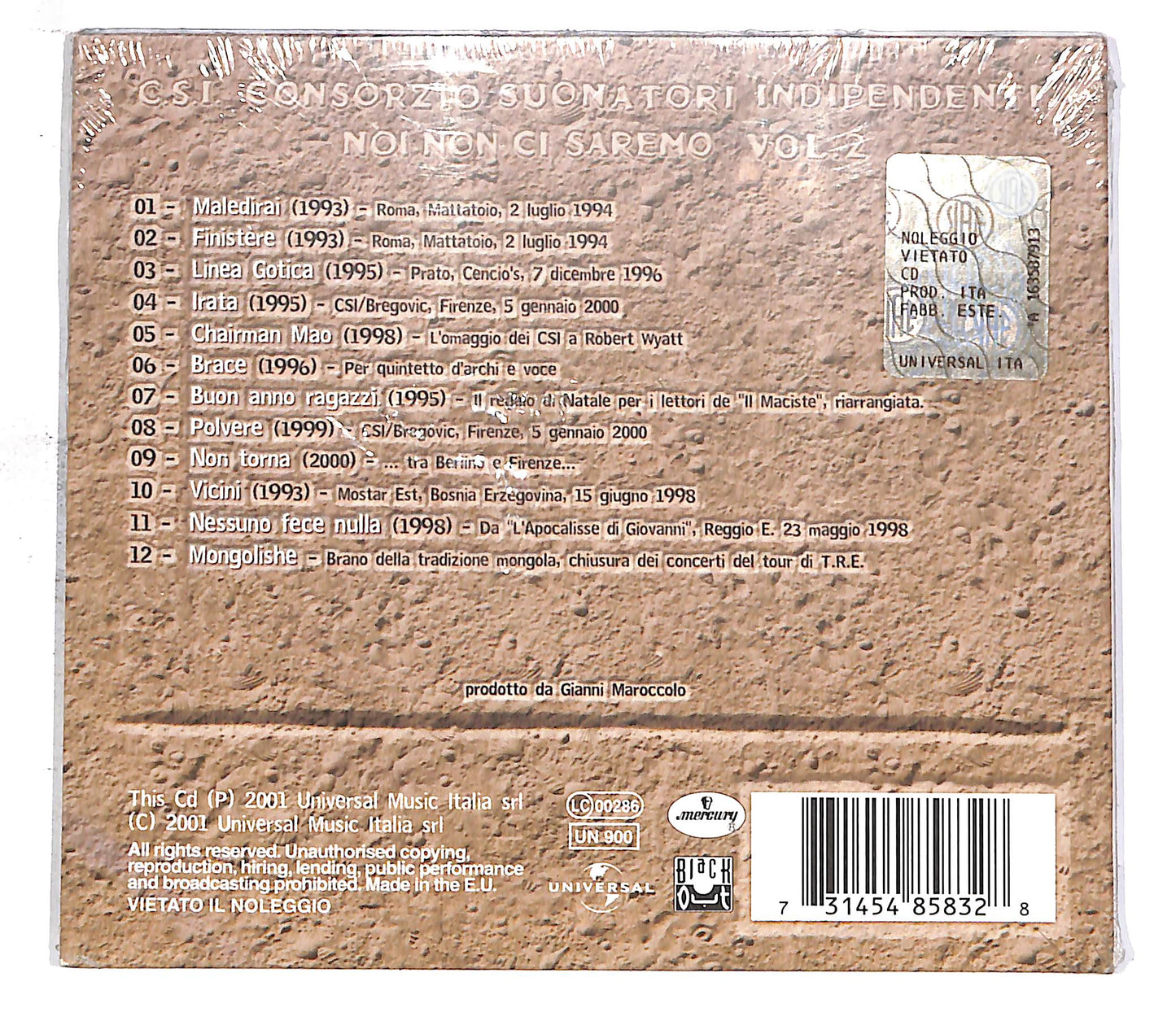 EBOND Consorzio Suonatori Indipendenti - Noi Non Ci Saremo Vol.2 CD CD059126