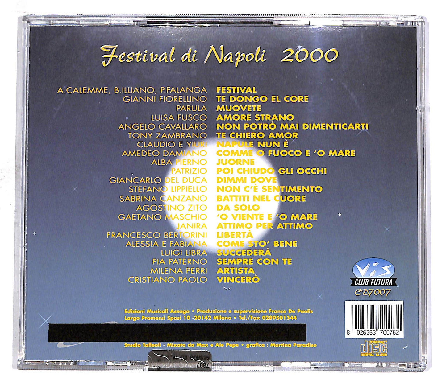 EBOND Various - Festival Di Napoli 2000 CD CD059151