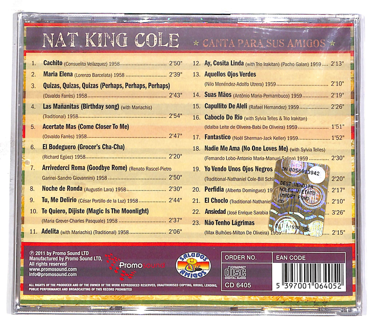 EBOND Nat King Cole - Canta Para Sus Amigos CD CD059201