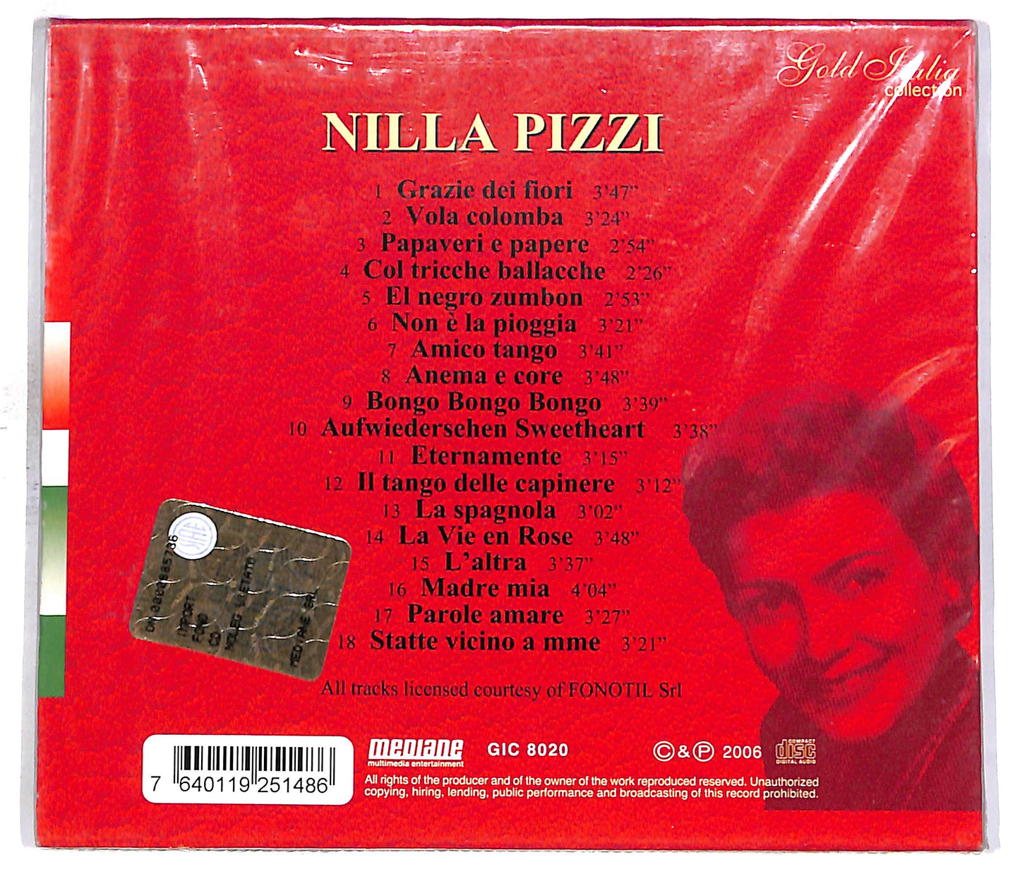 EBOND Nilla Pizzi - Gold Italia Collection - Premium Riserva CD CD059206