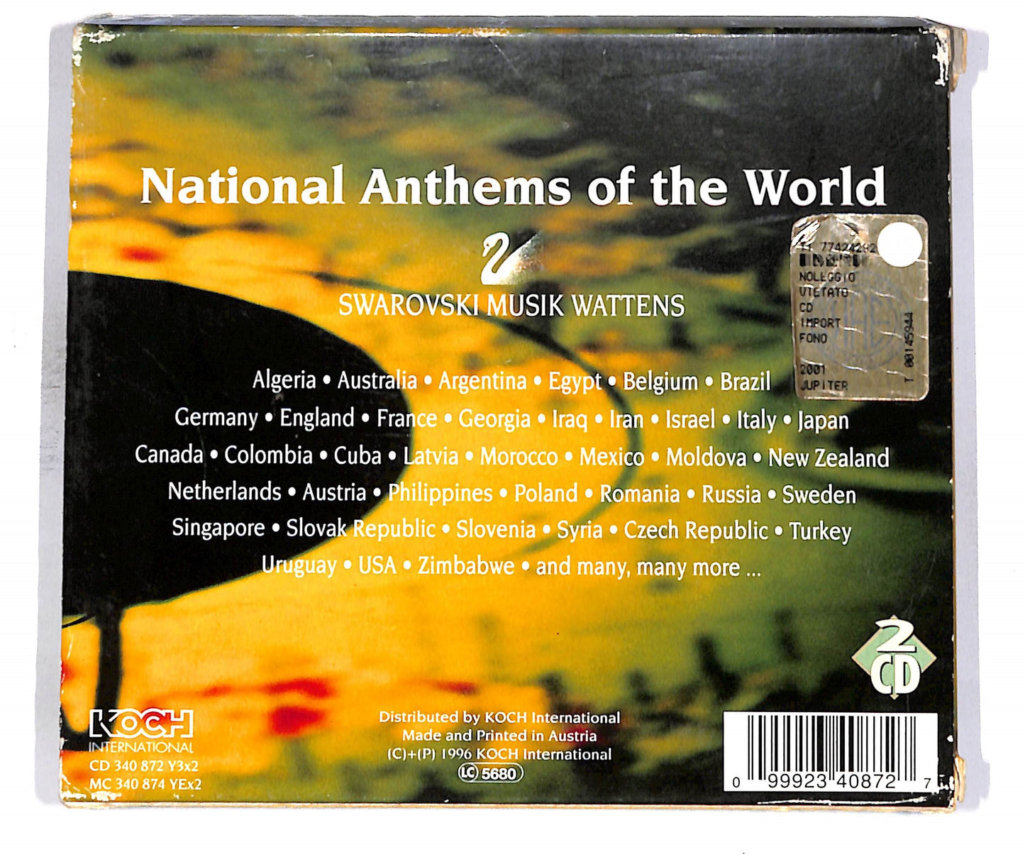 National Anthems Of The World - Swarovski Musik (2 dischi) CD CD059232