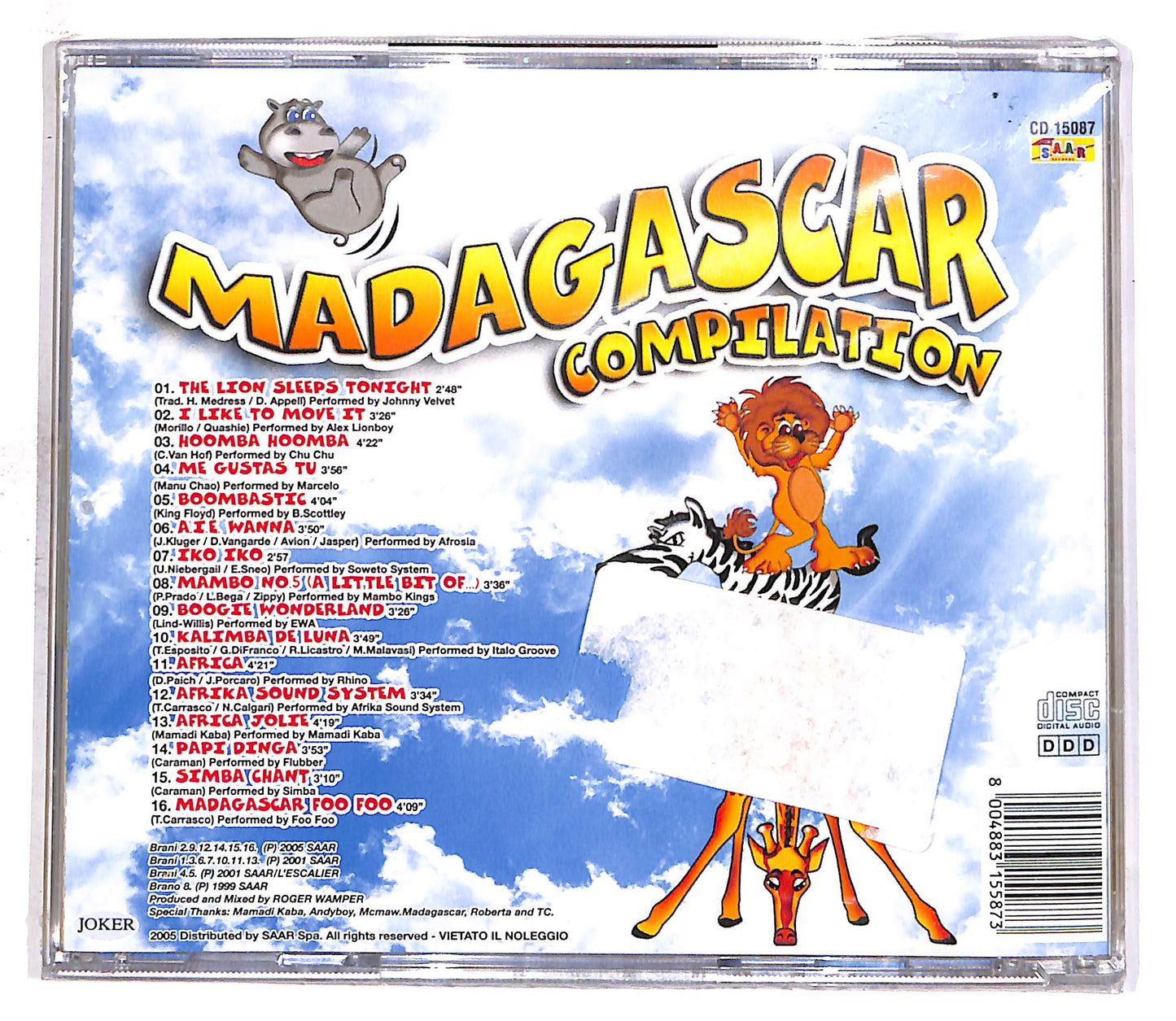 EBOND Various - Madagascar Compilation CD CD059325