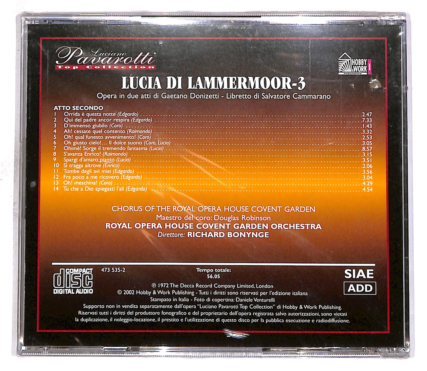 EBOND Lucia Di Lammermoor 3 - Luciano Pavarotti - Top Coll. EDITORIA CD CD059345