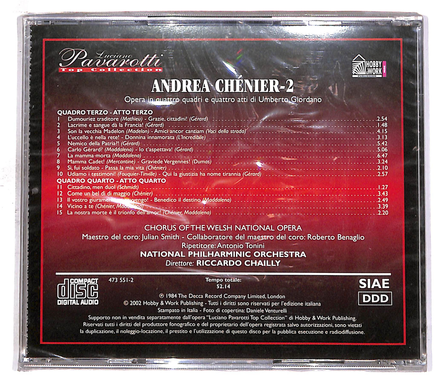 EBOND Andrea Chenier 2 - Luciano Pavarotti - Top Collection EDITORIA CD CD059348