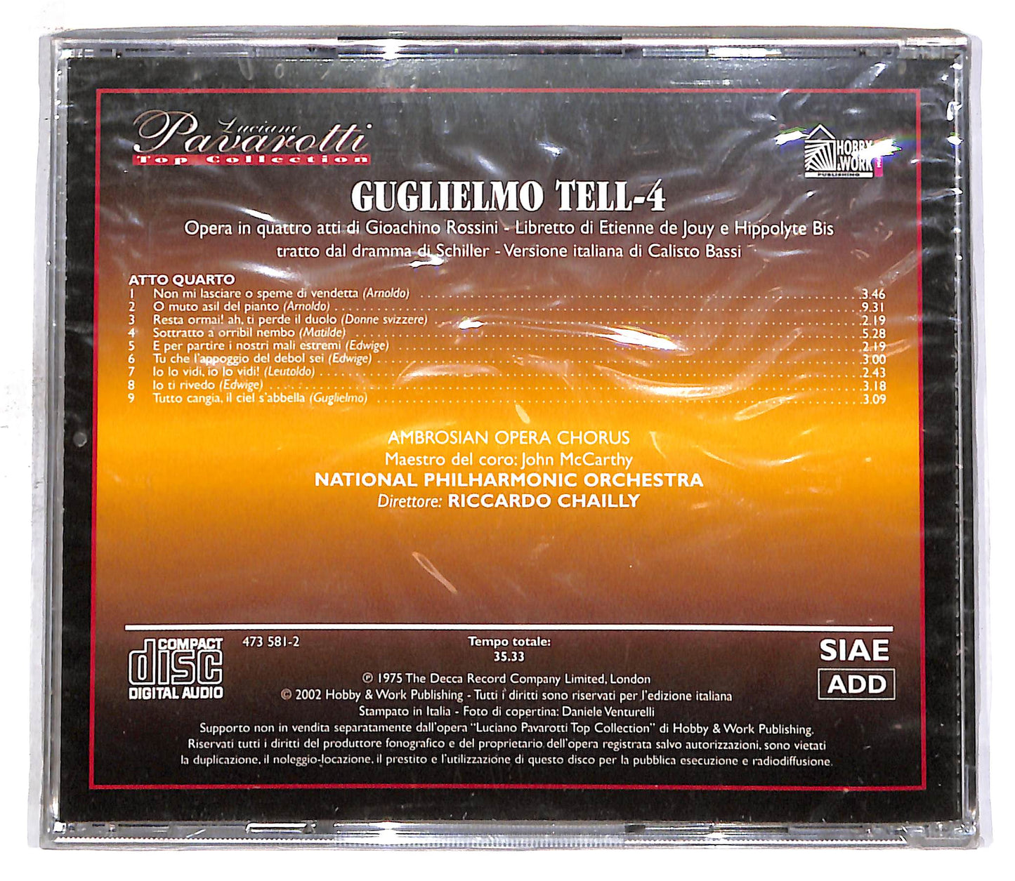 EBOND Gugliemo Tell 1 - Luciano Pavarotti - Top Collection EDITORIA CD CD059358