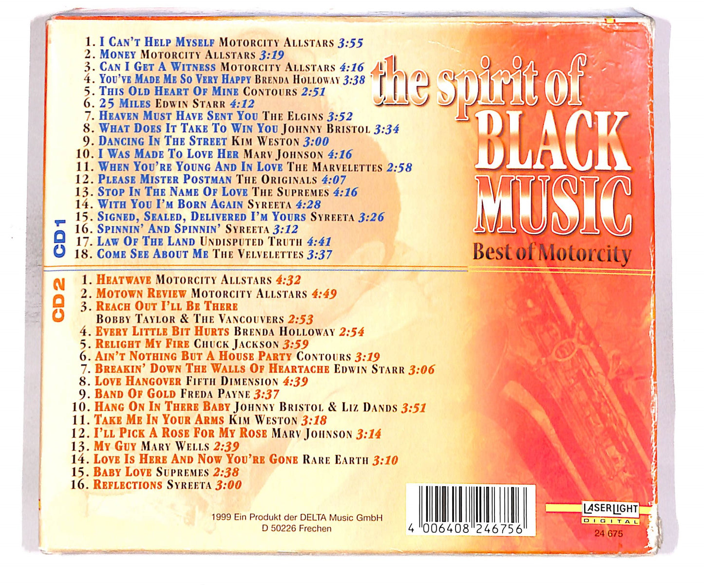 EBOND The Spirit Of Black Music - Best Of Motorcity (2 dischi) CD CD059426