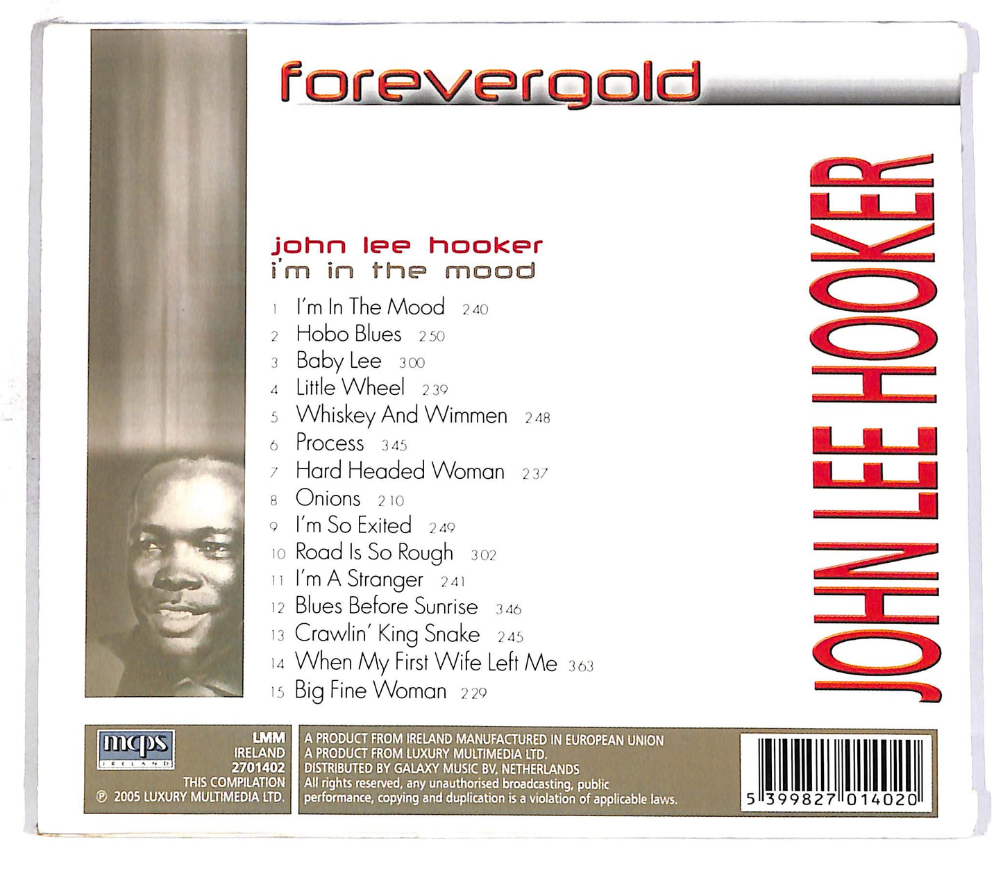 EBOND John Lee Hooker - I'm In The Mood CD CD059547