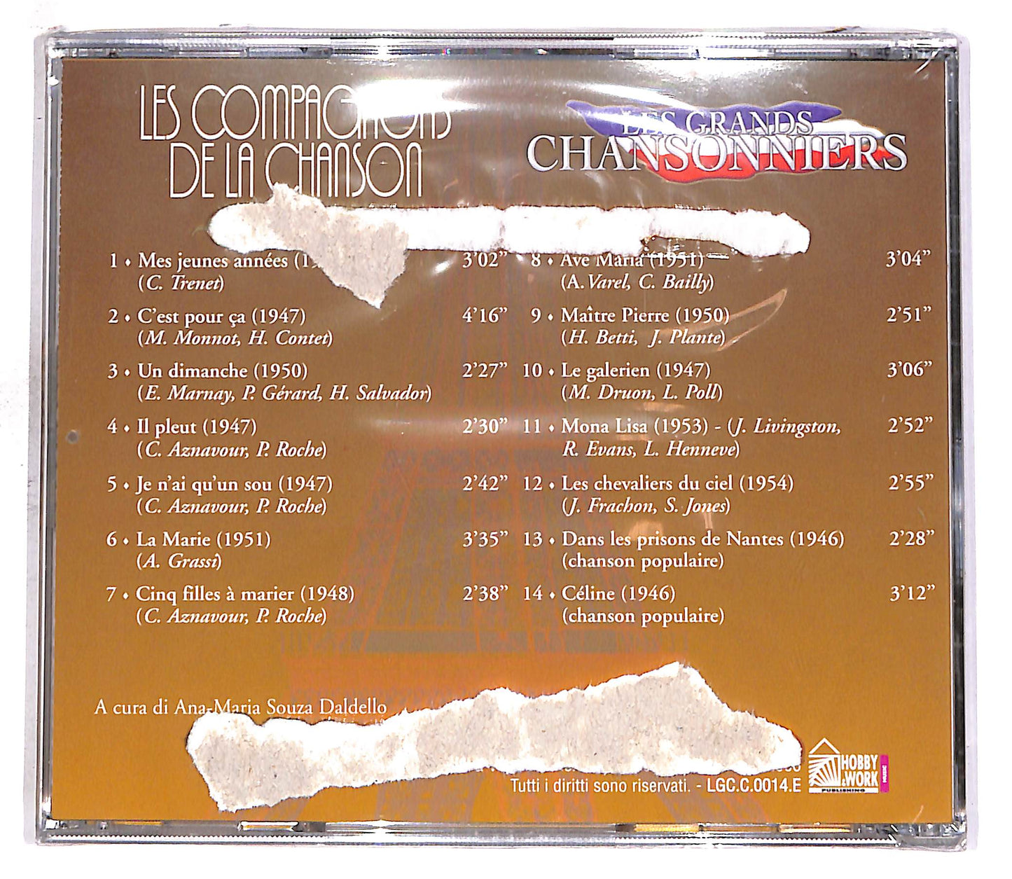 EBOND Various - Les Compagnons De La Chanson EDITORIALE CD CD059618