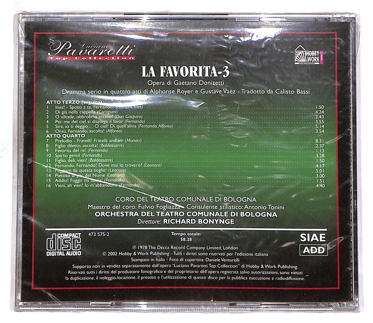 EBOND La Favorita 3 - Luciano Pavarotti - Top Collection EDITORIALE CD CD059620
