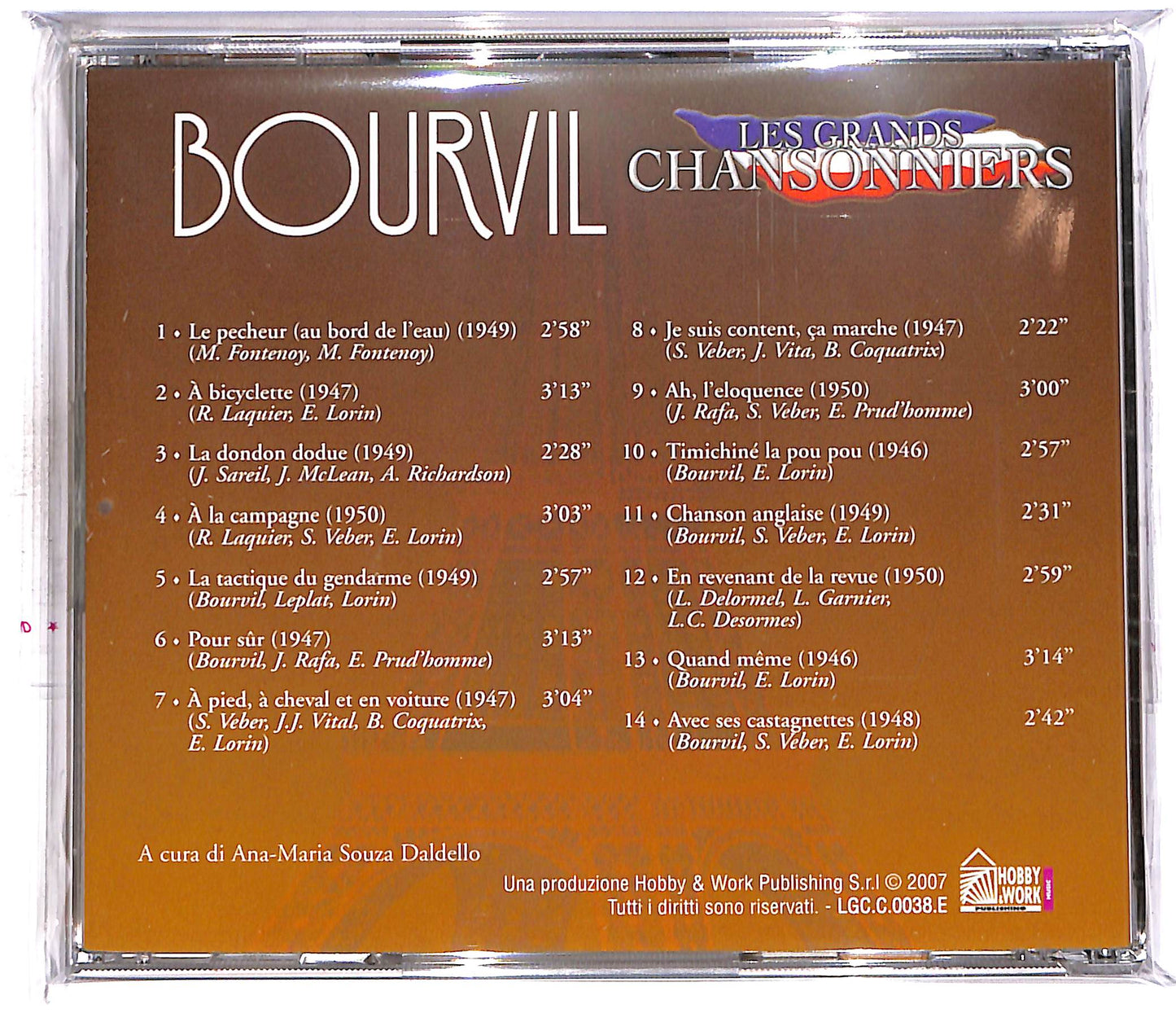 EBOND Les Grands Chansonniers - Bourvil EDITORIALE CD CD059644