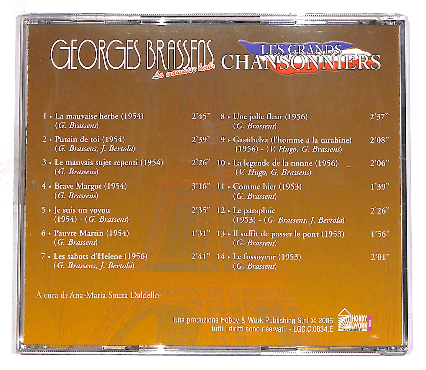 EBOND Georges Brassens - Georges Brassens EDITORIALE CD CD059650