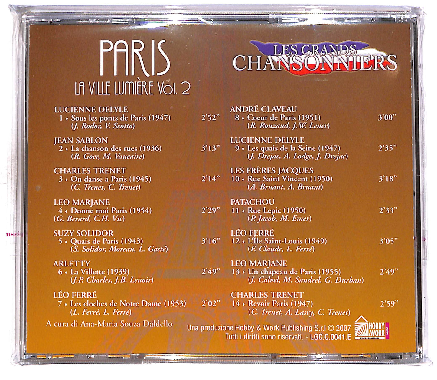 EBOND Various - Paris La Ville Lumiere Vol.2 EDITORIALE CD CD059656