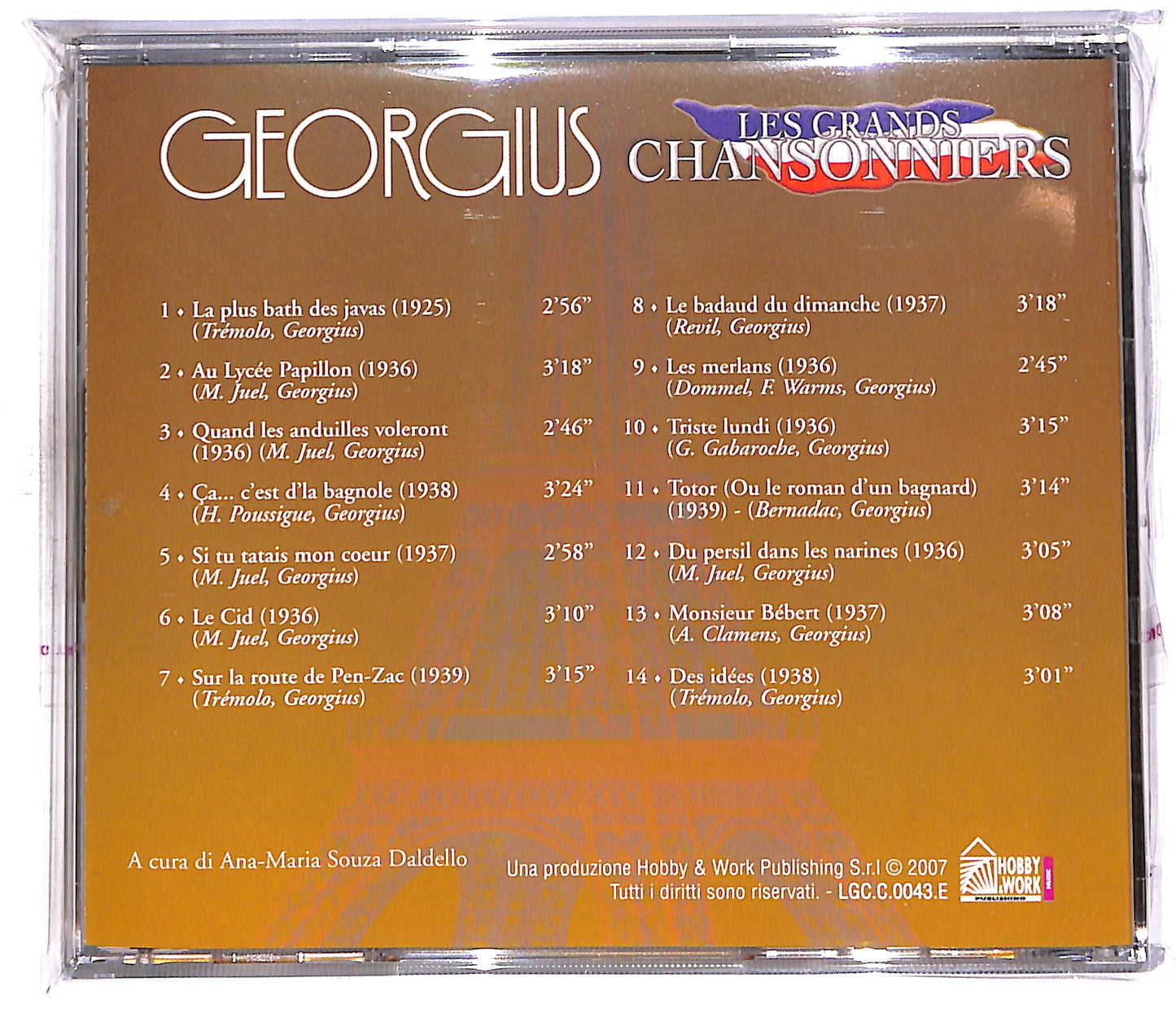 EBOND Les Grands Chansonniers - Georgius EDITORIALE CD CD059659