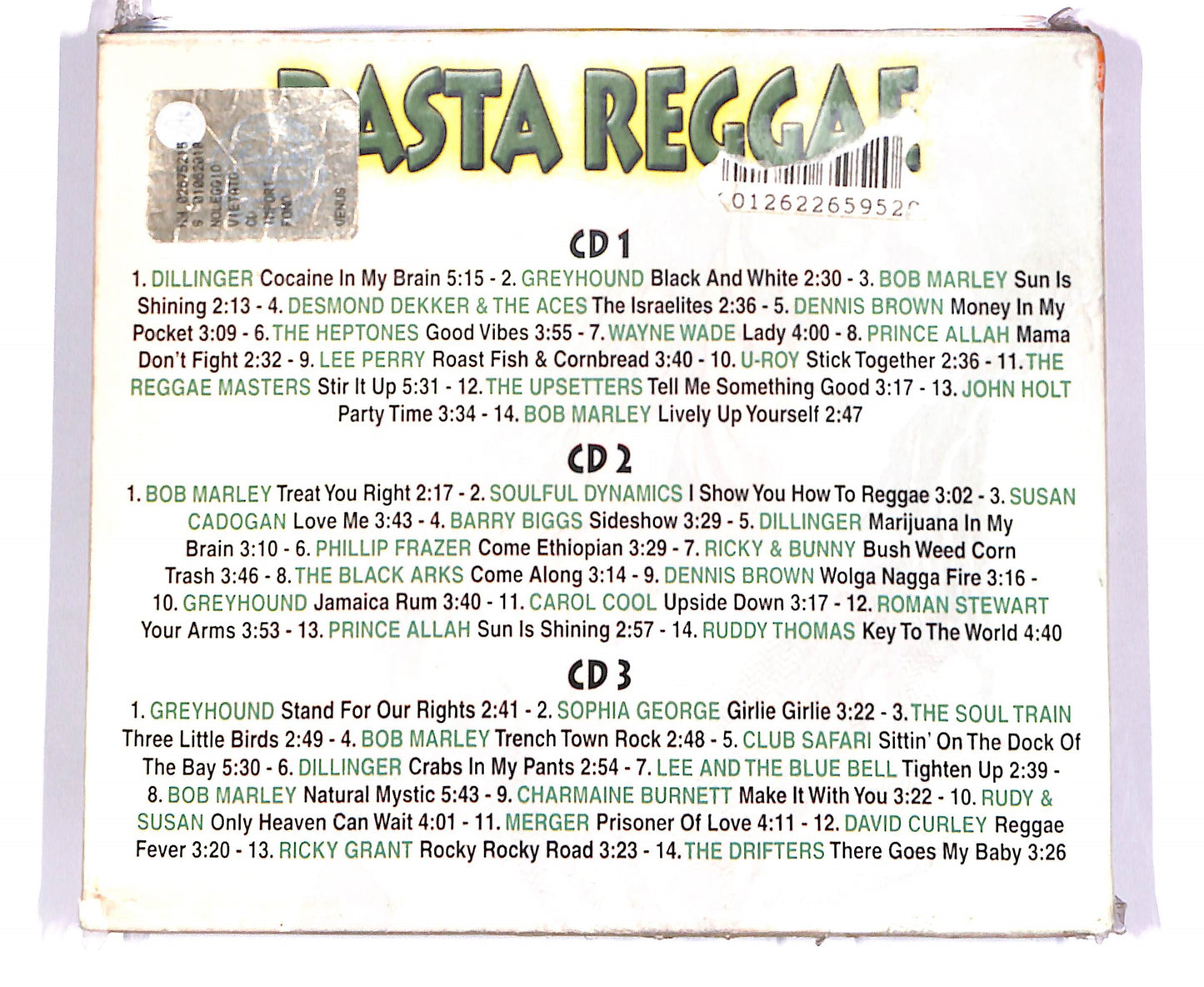 EBOND Various - Rasta Reggae (3 dischi) CD CD059728