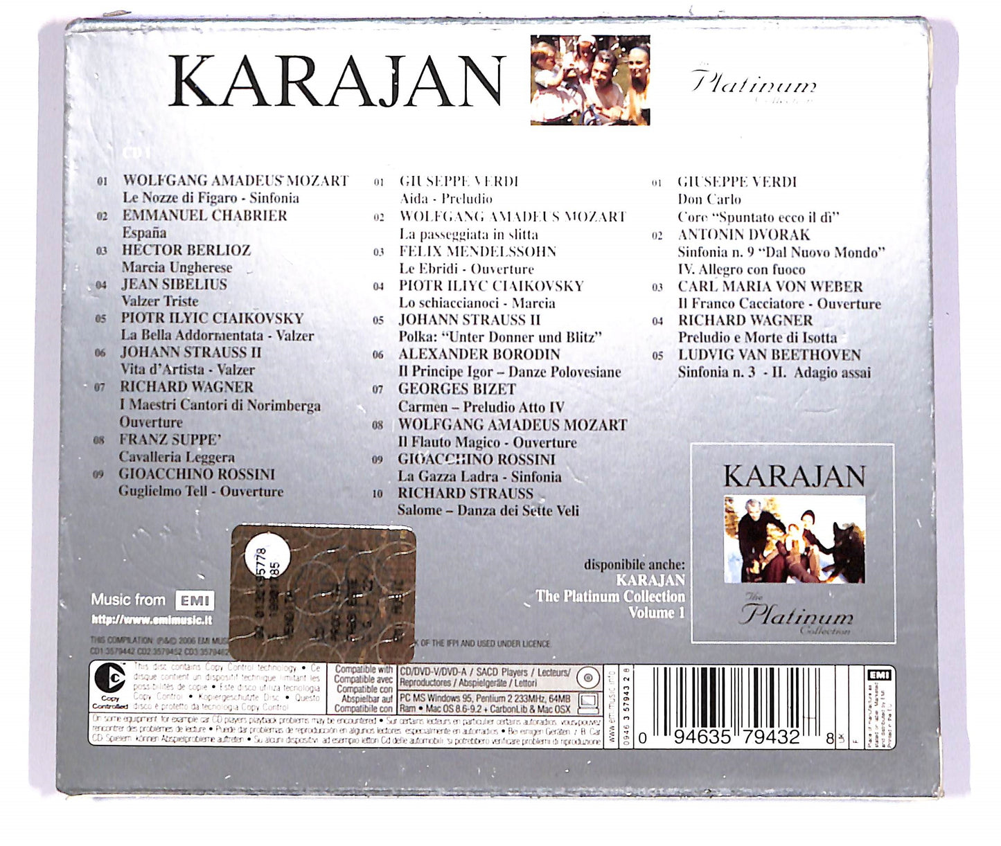 EBOND Herbert von Karajan - The Platinum Collection 2 (3 dischi) CD CD059730
