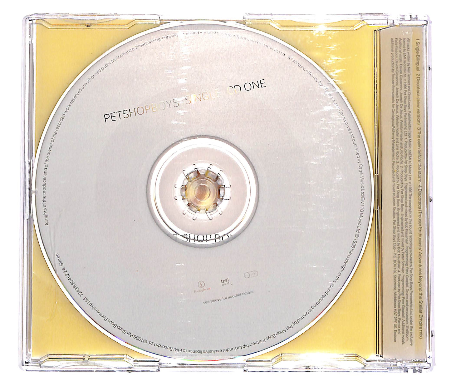 EBOND1 Pet Shop Boys - Single Bilingual PROMO CD CD059746