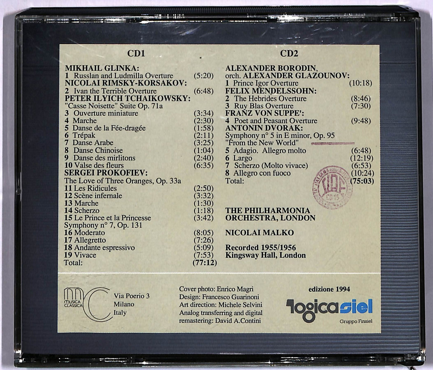EBOND Nicolai Malko Philharmonia - Glinka Tchaikowsky CD CD059848