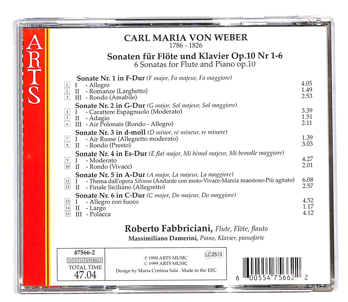 EBOND Carl Maria von Weber - Sonaten fur Flote CD CD059911